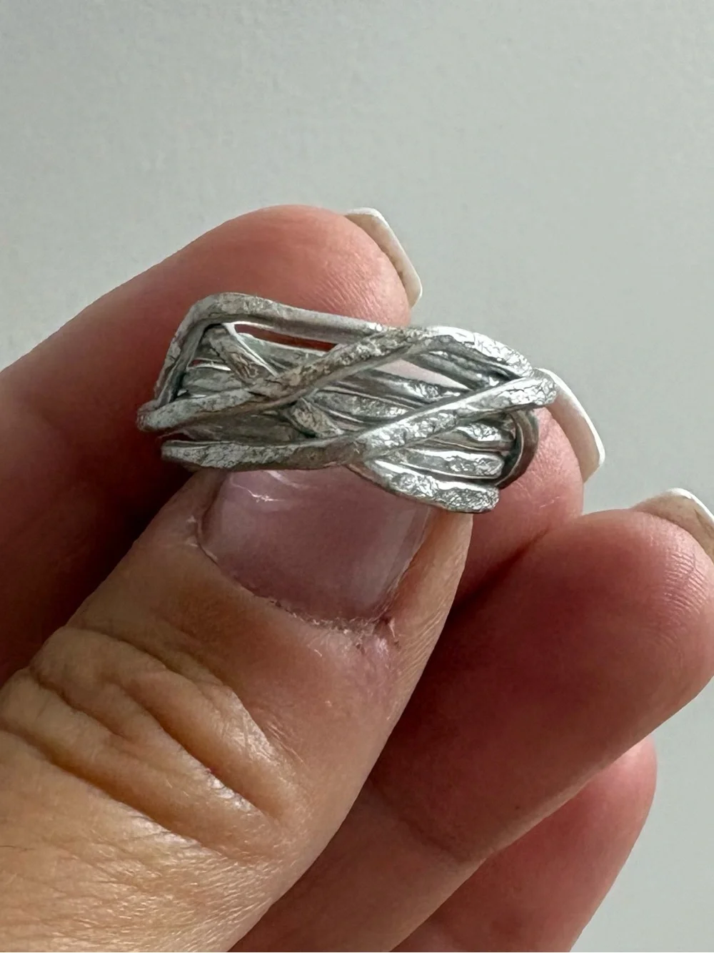 Sterling Silver Multi-Band Wrapped Ring - Silver